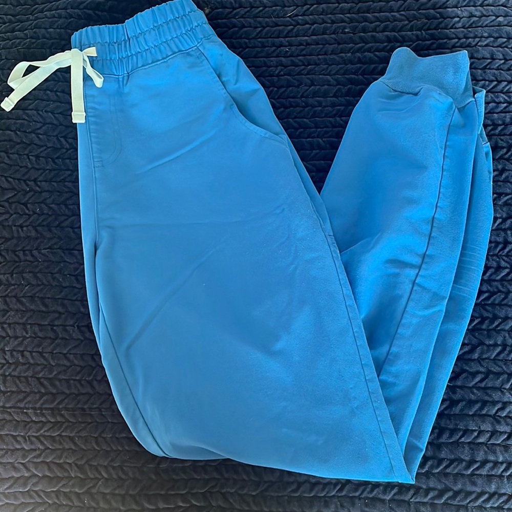 Royal blue jogger scrub pants